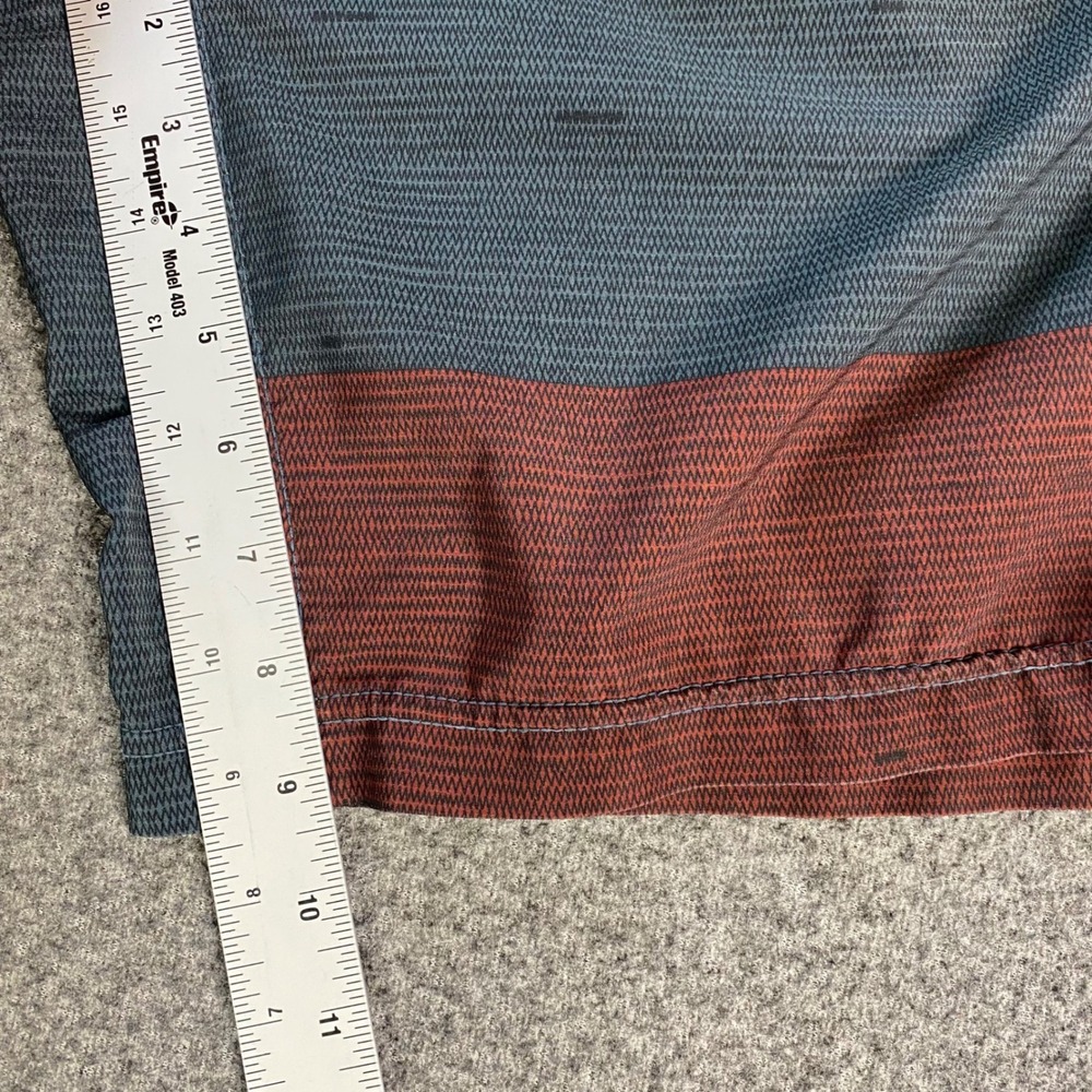 Prana Mens Shorts Size M Green Rust Colorblock Breathe Active Hiking Athletic - Picture 6 of 10